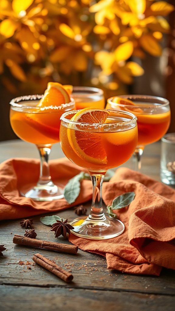 festive spiced orange cocktail festive spiced orange cocktail