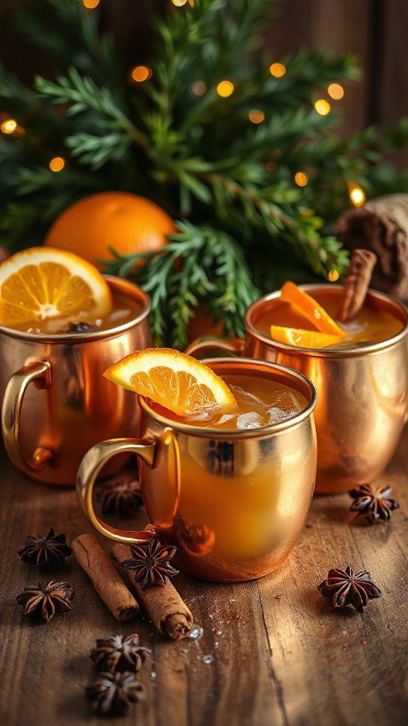 festive spiced orange cocktail