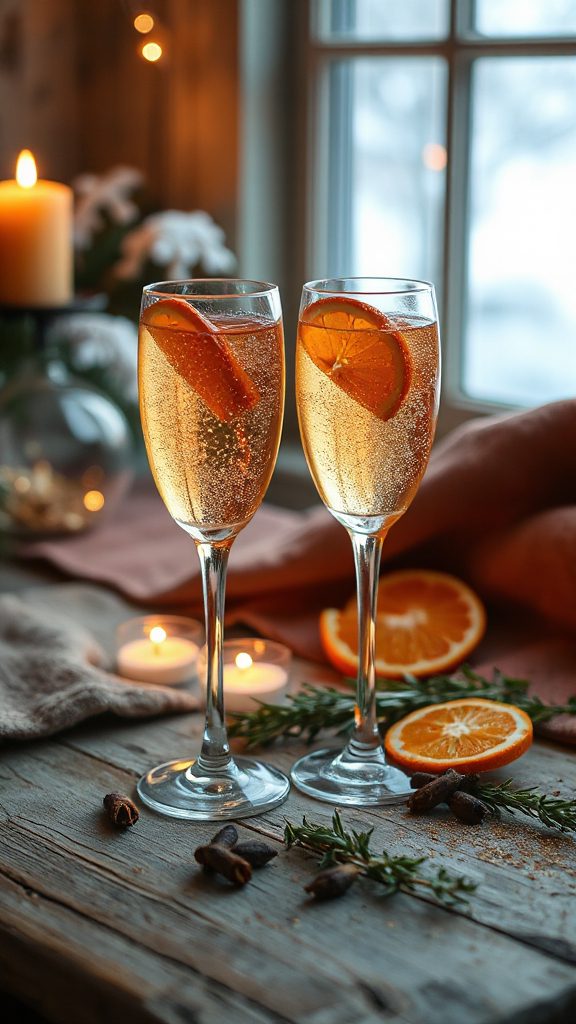 festive spiced orange cocktail