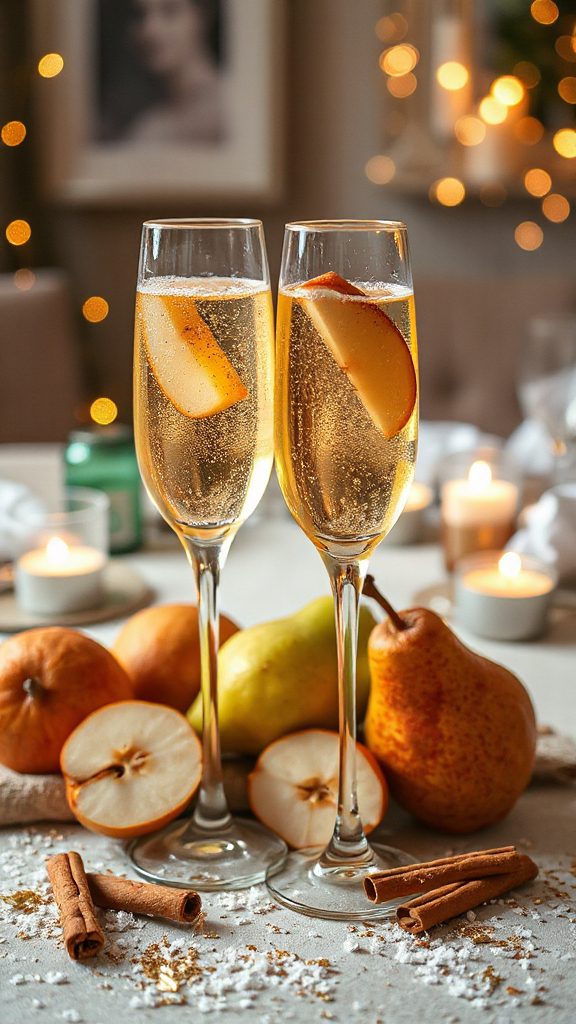 festive spiced pear cocktail festive spiced pear cocktail