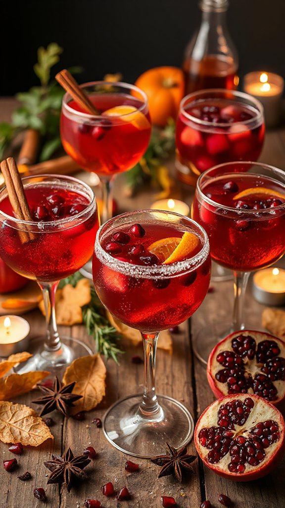 festive spiced pomegranate sangria festive spiced pomegranate sangria