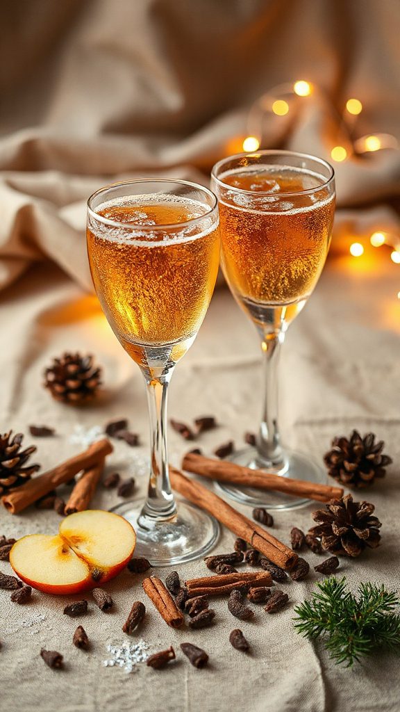 festive spiced sparkling cider