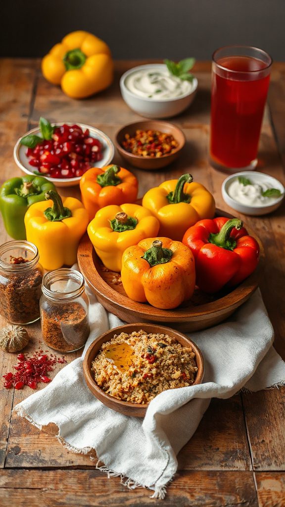 festive stuffed peppers recipe