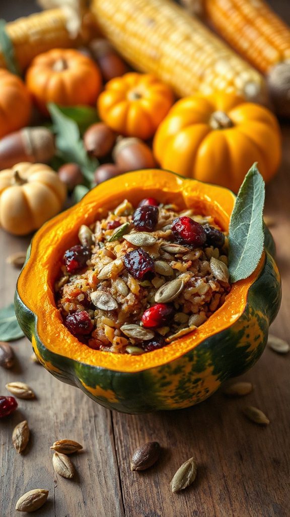 festive stuffed squash dish festive stuffed squash dish