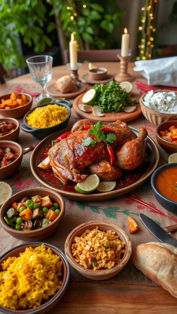 festive turkey in coconut