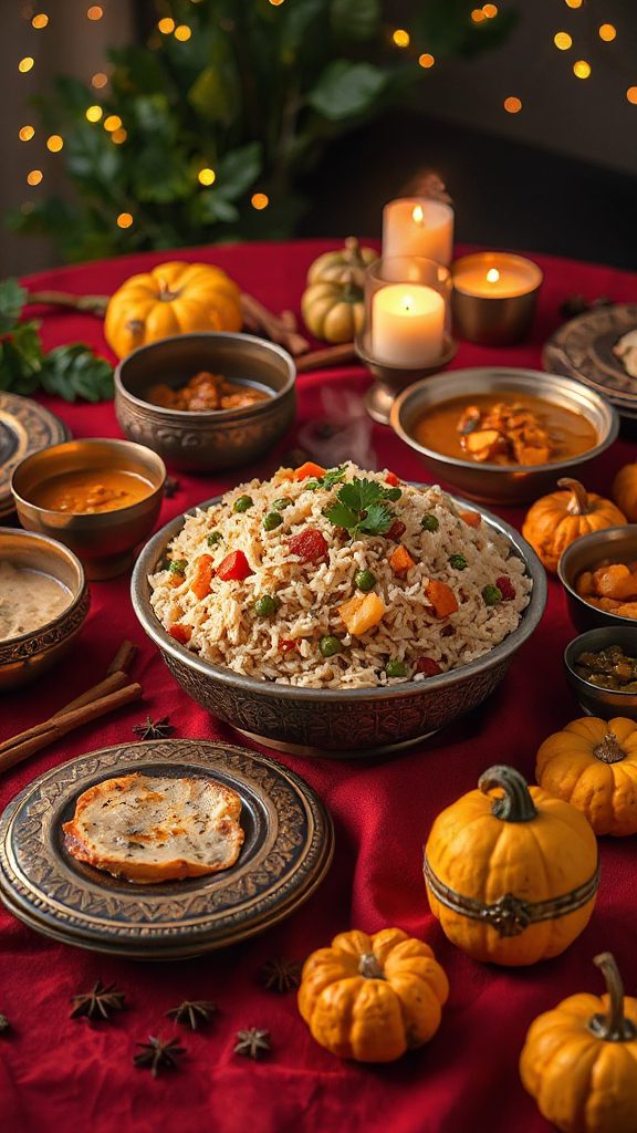 festive vegetable asafoetida pulao