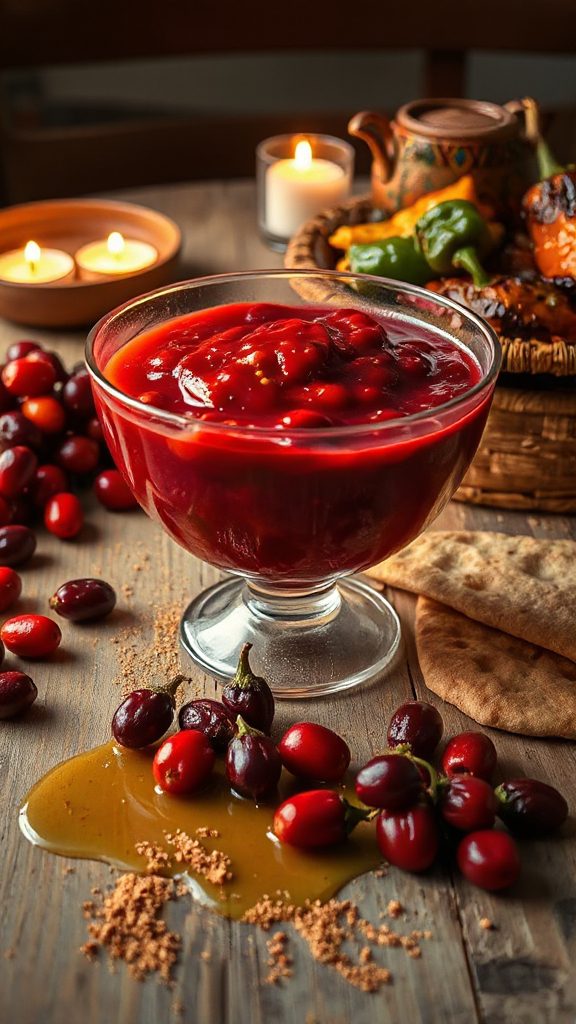 fiery mitmita cranberry sauce
