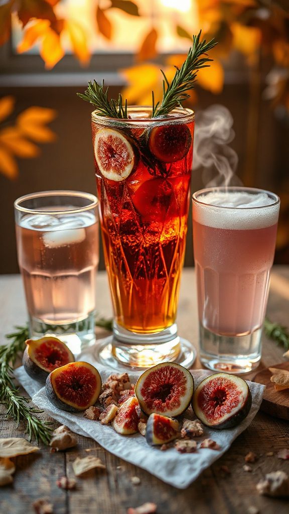 fig and rosemary cocktail