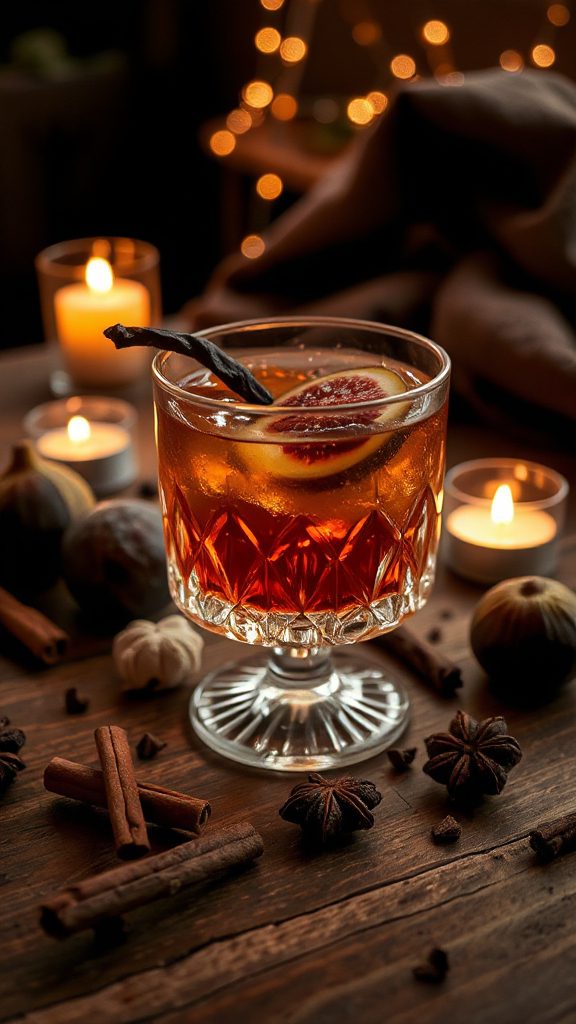 fig and vanilla cocktail