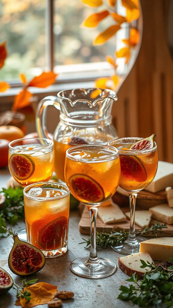 fig infused bourbon margarita delight