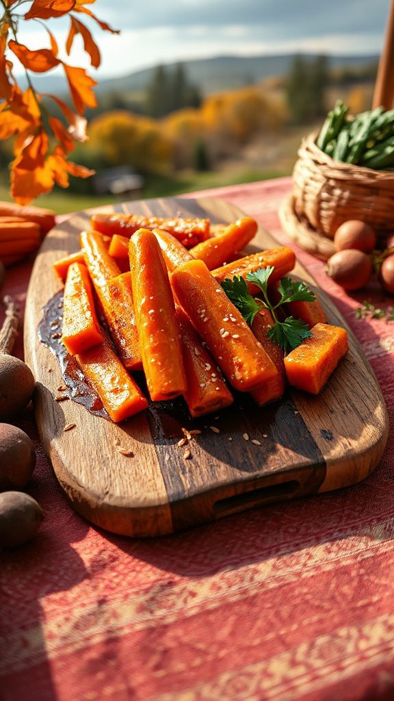 five spice glazed carrots recipe