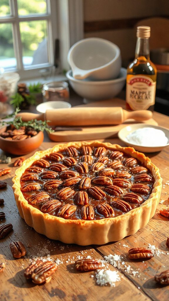 flaky buttery pecan pie