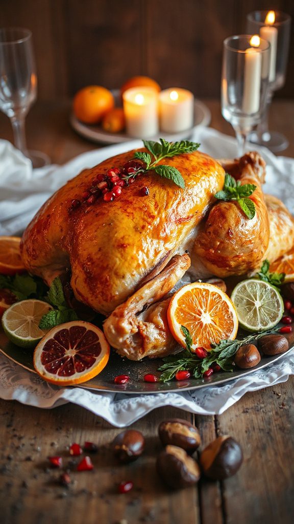 flavored turkey with citrus