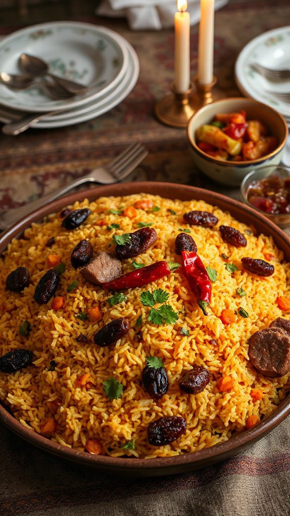 flavorful beef rice dish