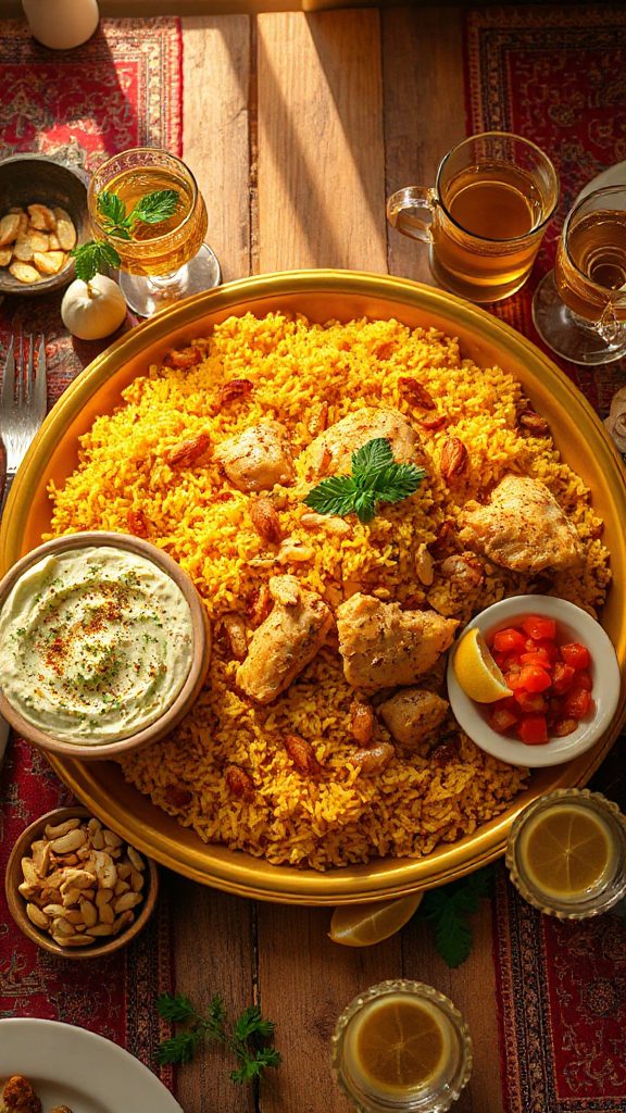 flavorful chicken saffron rice