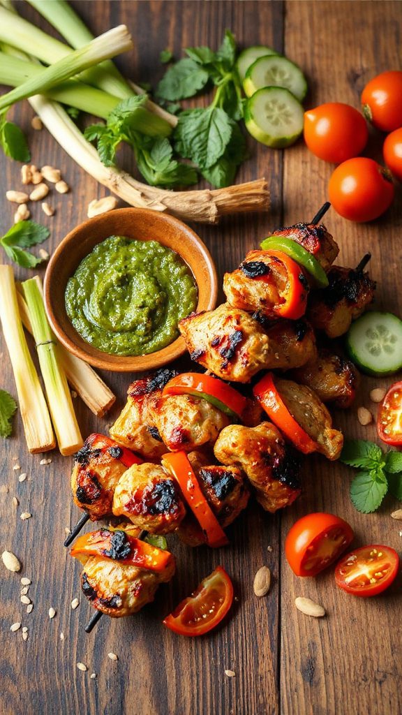 flavorful grilled chicken skewers flavorful grilled chicken skewers