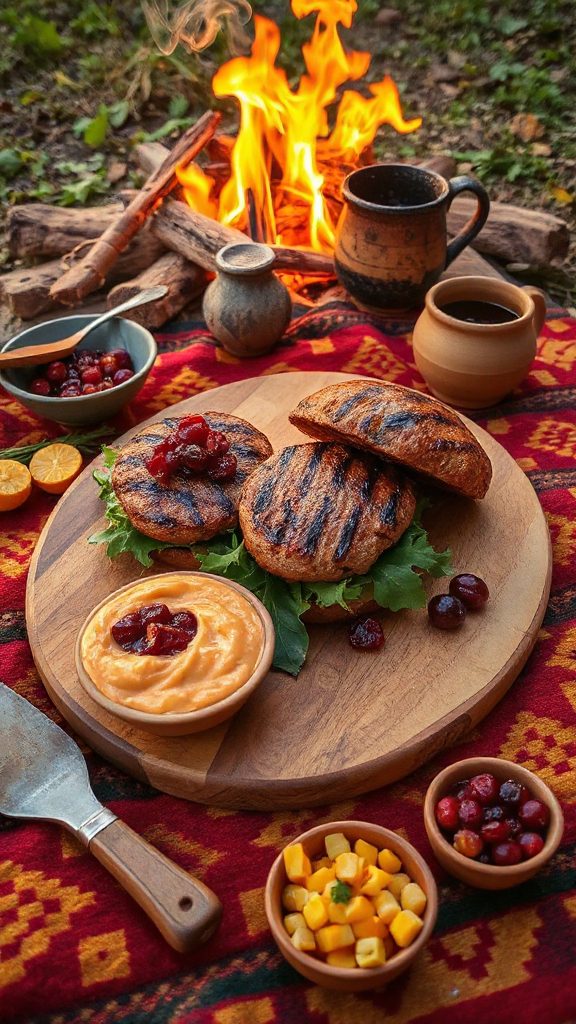 flavorful lean bison burgers