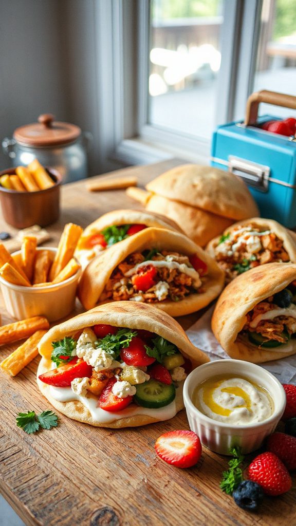 flavorful stuffed mini pitas