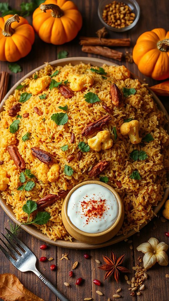 flavorful vegetarian biryani dish