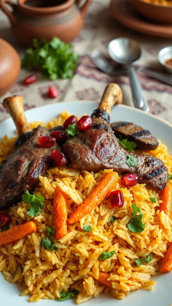 flavorsome tajik lamb dish