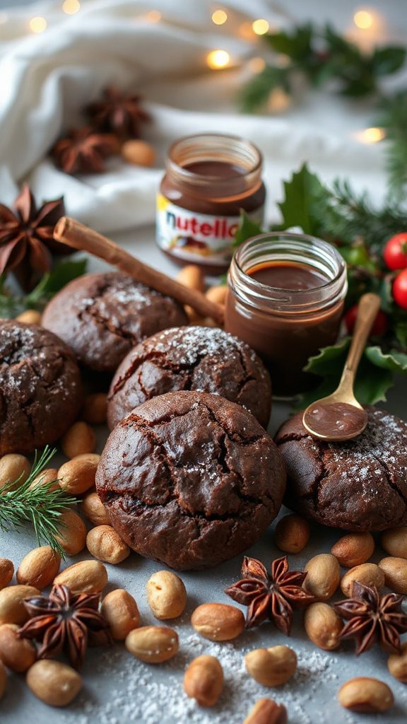 flourless chocolate hazelnut cookies
