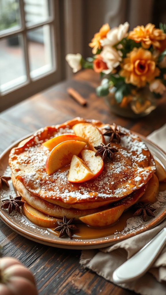 fluffy apple cinnamon pancake fluffy apple cinnamon pancake