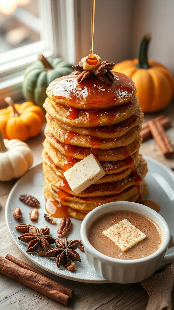 fluffy pumpkin spice pancakes fluffy pumpkin spice pancakes