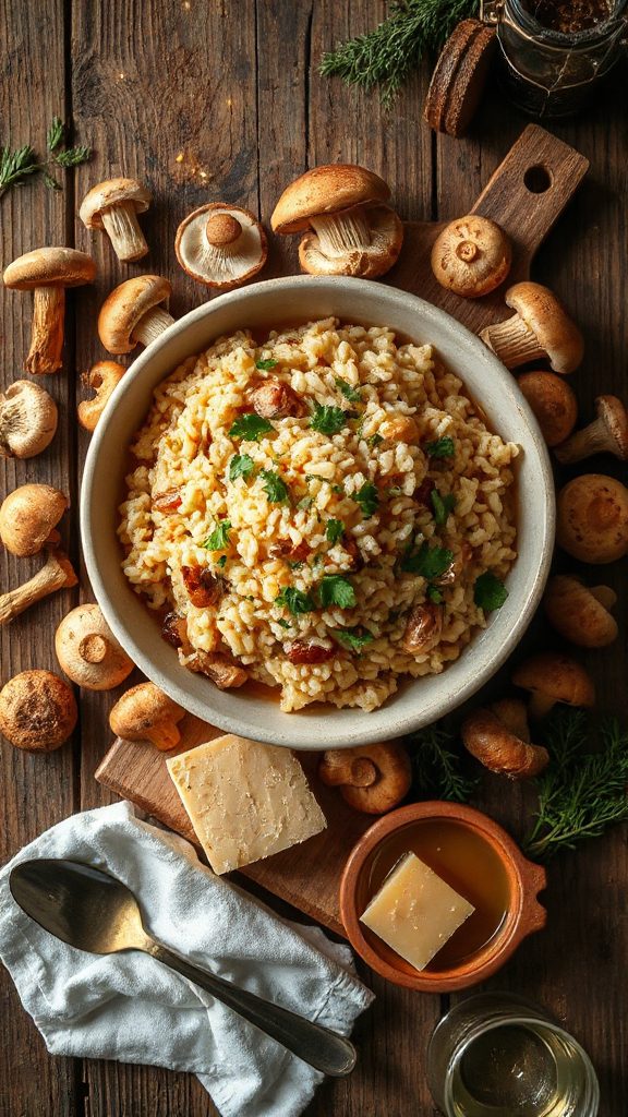 foraged mushroom risotto recipe foraged mushroom risotto recipe