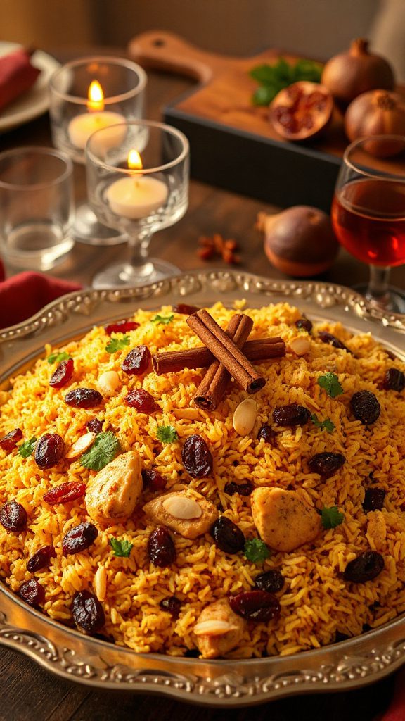 fragrant cinnamon rice pilaf