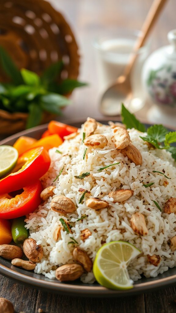 fragrant coconut rice pilaf