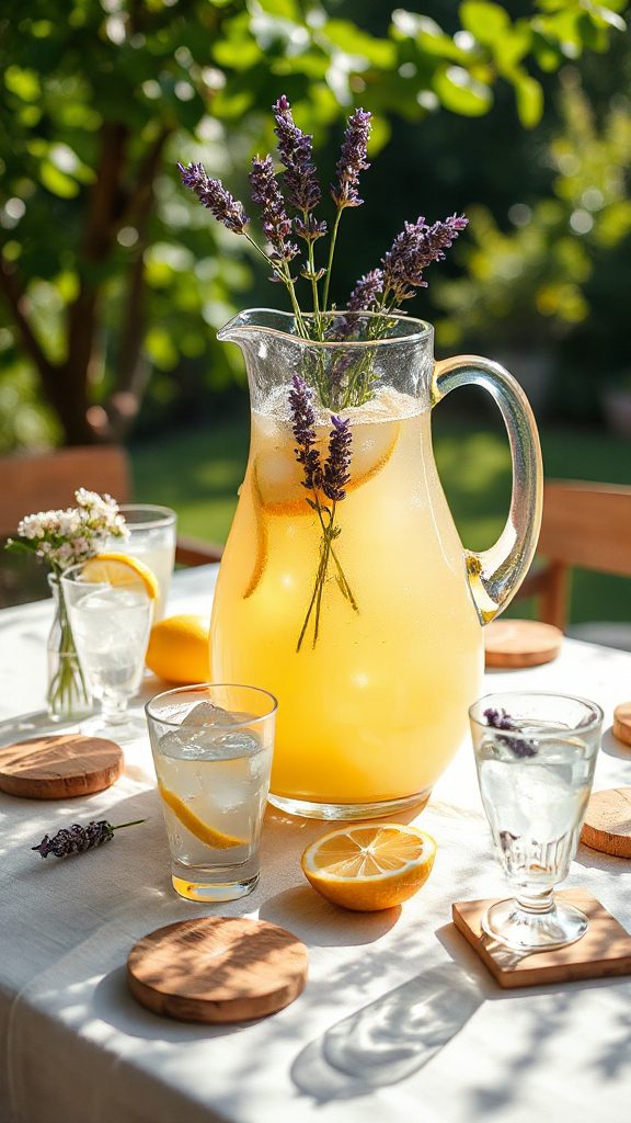 fragrant herbal lemonade cocktail
