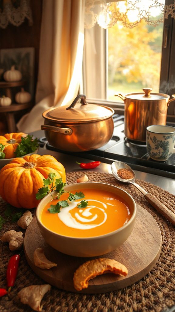 fragrant thai pumpkin soup fragrant thai pumpkin soup