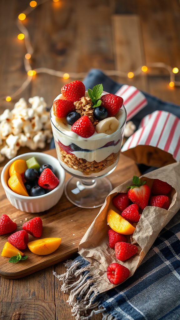 fresh and healthy parfaits