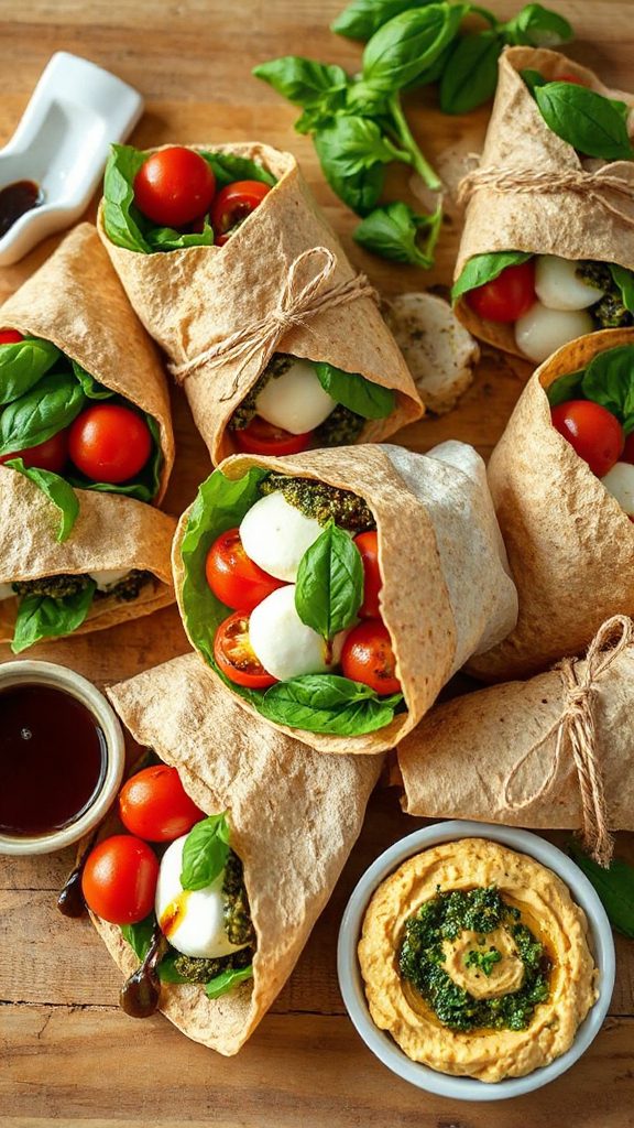 fresh caprese wrap recipe