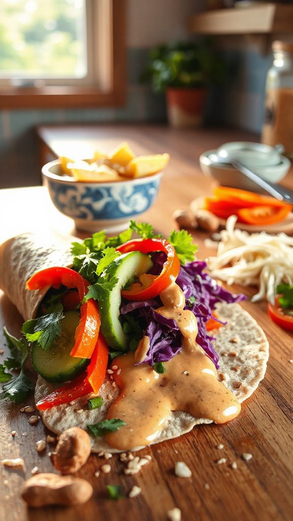 fresh flavorful crunchy wrap