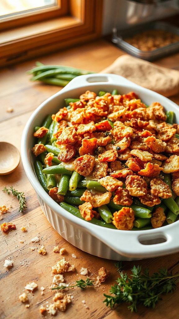 fresh green bean casserole