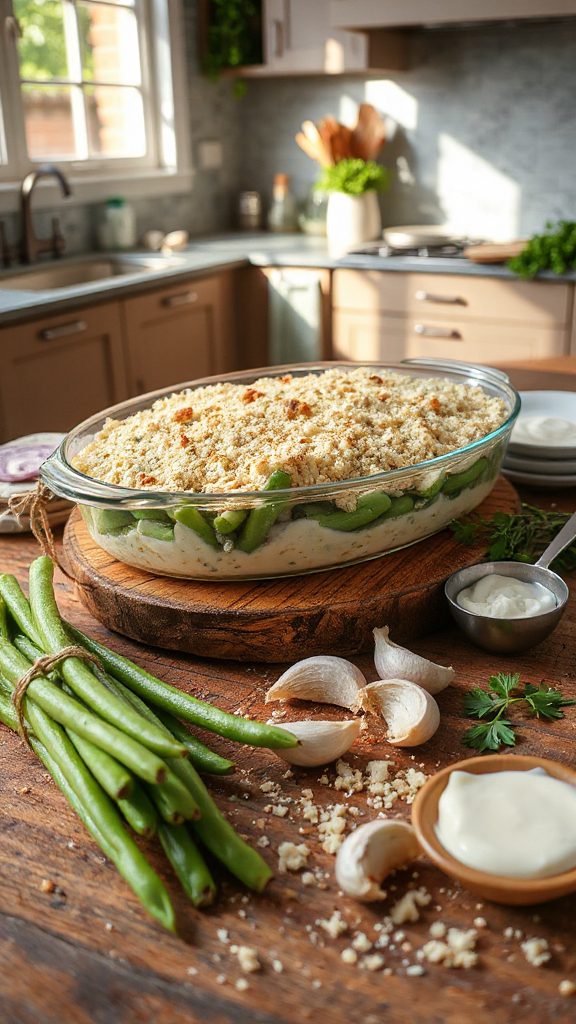 fresh green bean casserole