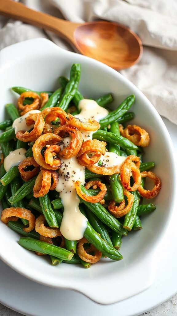 fresh green bean casserole