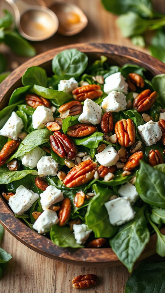 fresh salad with feta