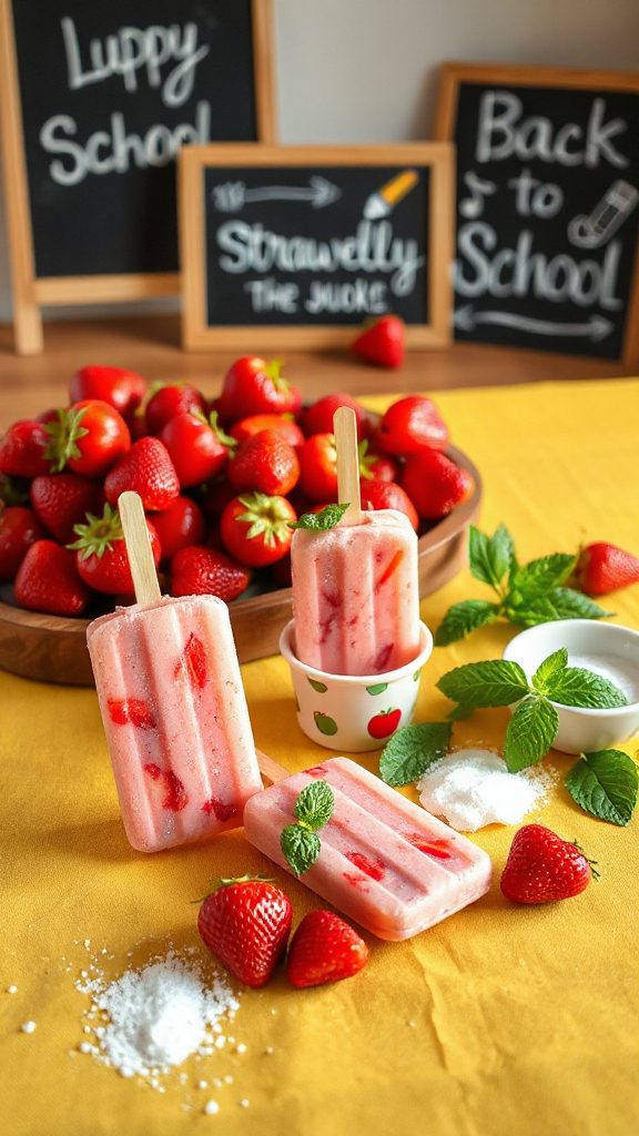 fresh strawberry popsicle recipe