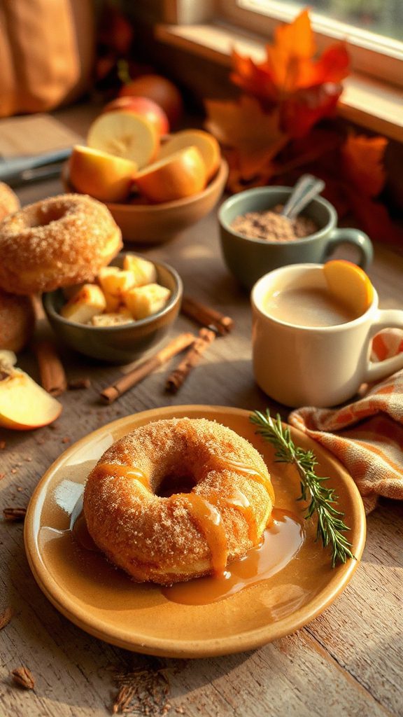 fried apple cider donuts