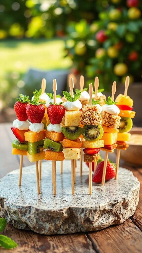 frozen fruit yogurt pops