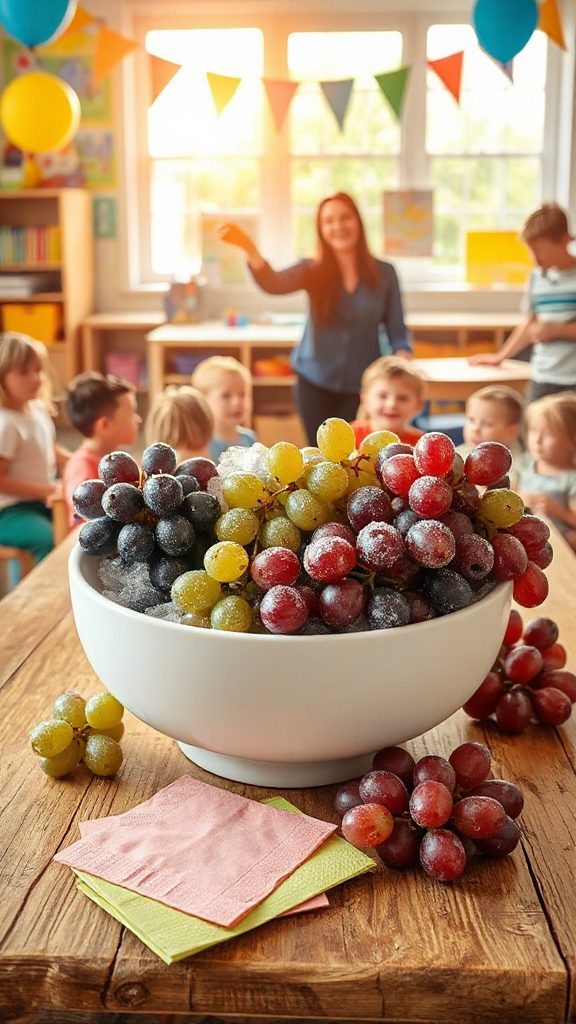 frozen sweet grape treats