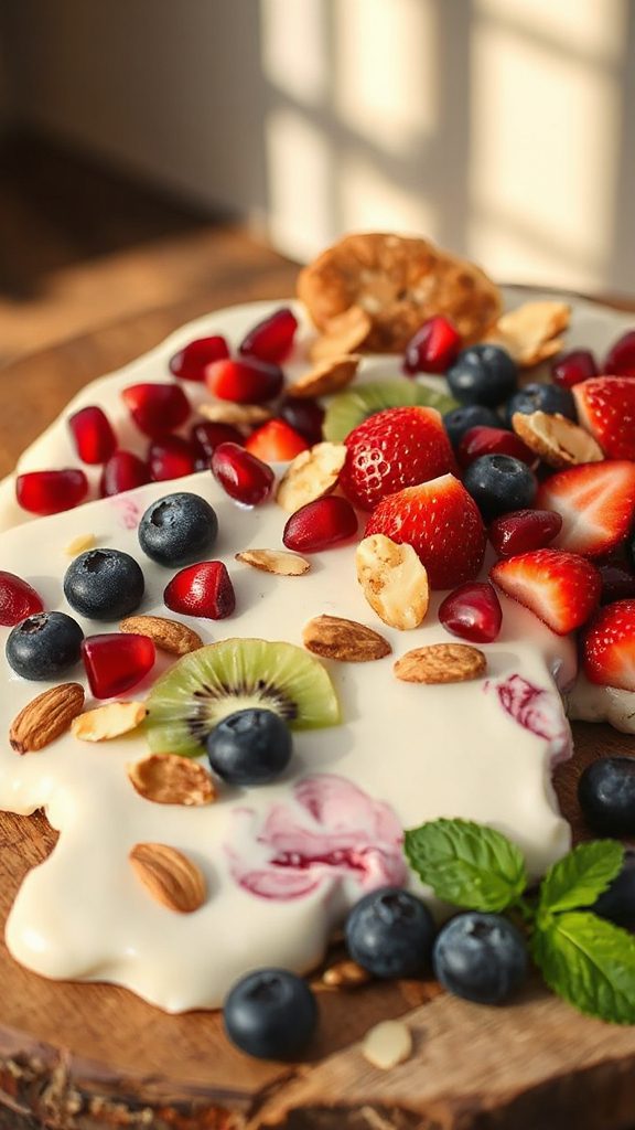 frozen yogurt with toppings