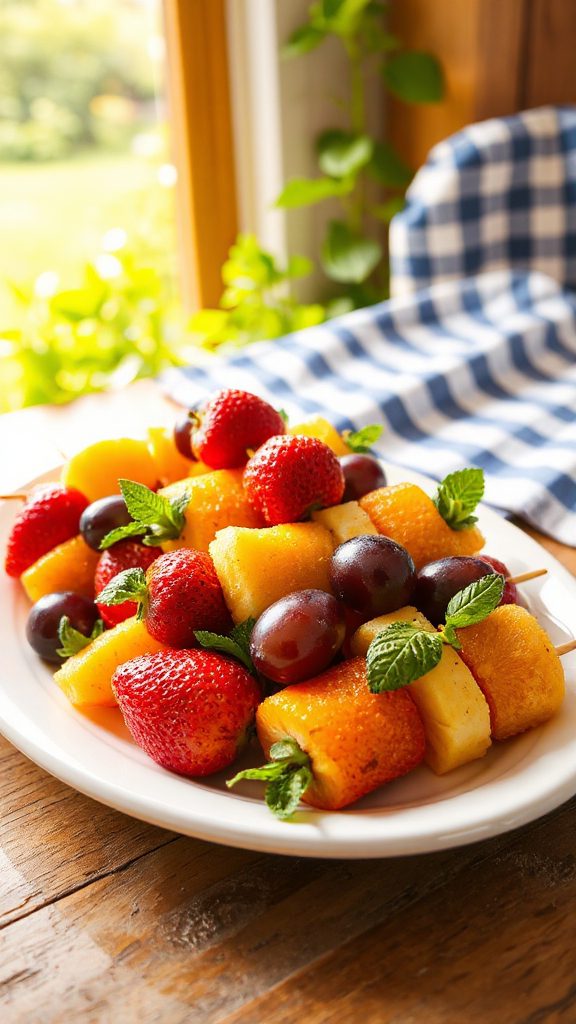 fruit kabobs for summer