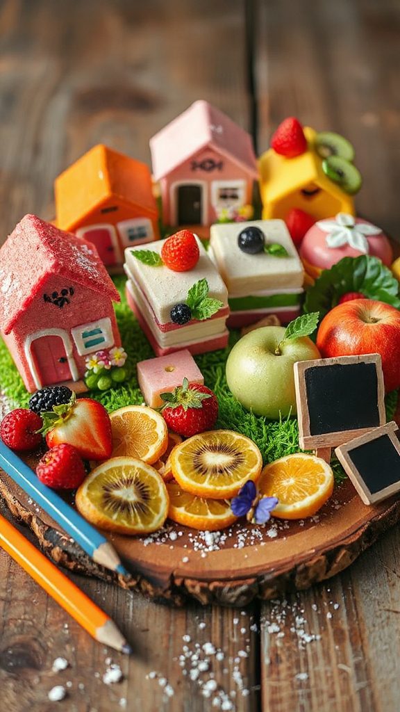 fruit topped garden cake delight