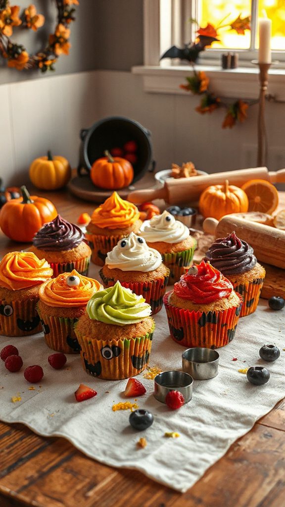 fruity halloween party muffins