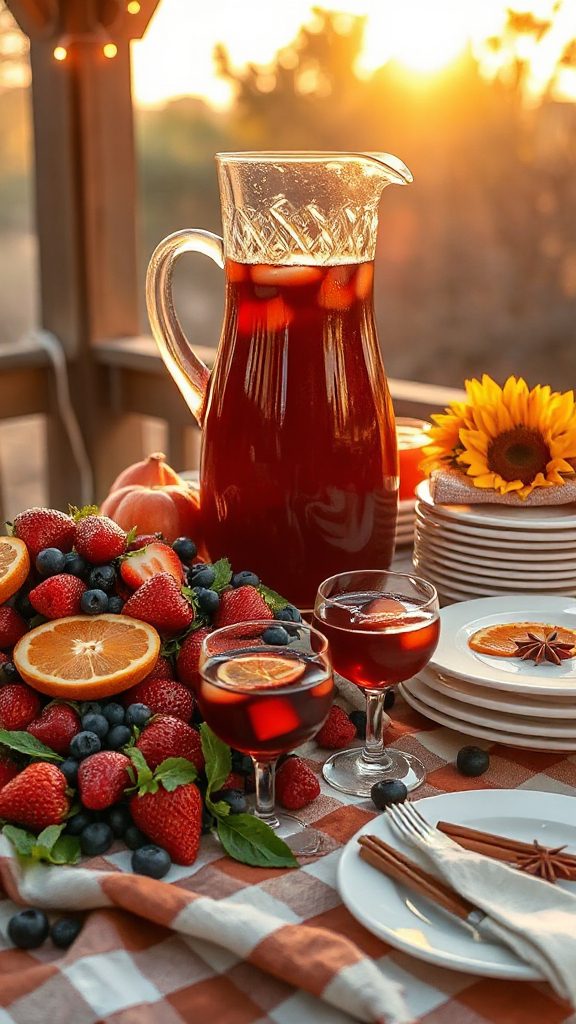 fruity red wine refreshment