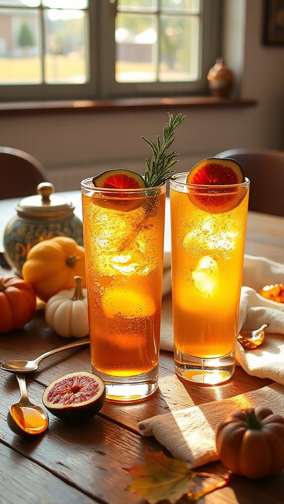 fruity refreshing autumn cocktail fruity refreshing autumn cocktail
