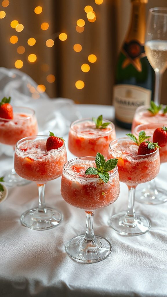 fruity strawberry champagne slush fruity strawberry champagne slush